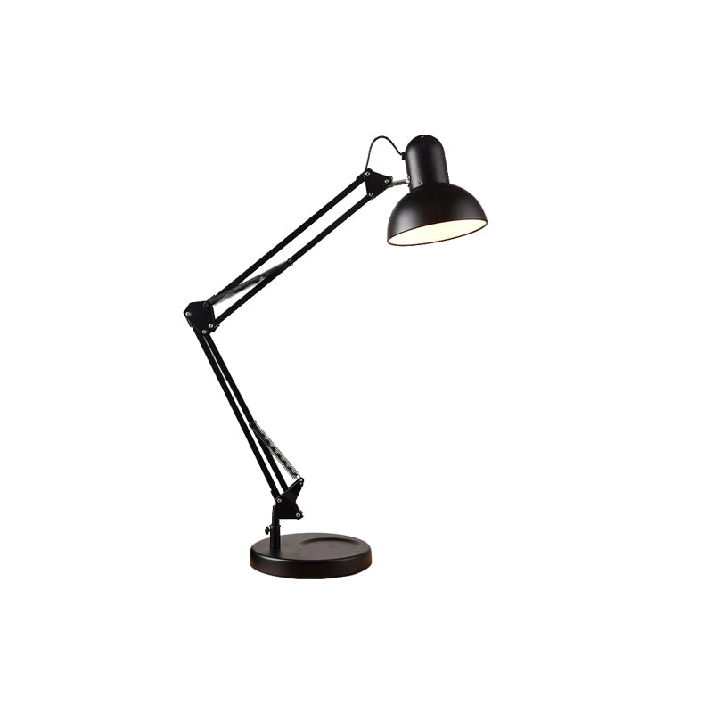 Dome Shade Task Desk Lamp Modernism Style Metall 1 Kopf Schlafzimmer Leselampe in Grün/Rot