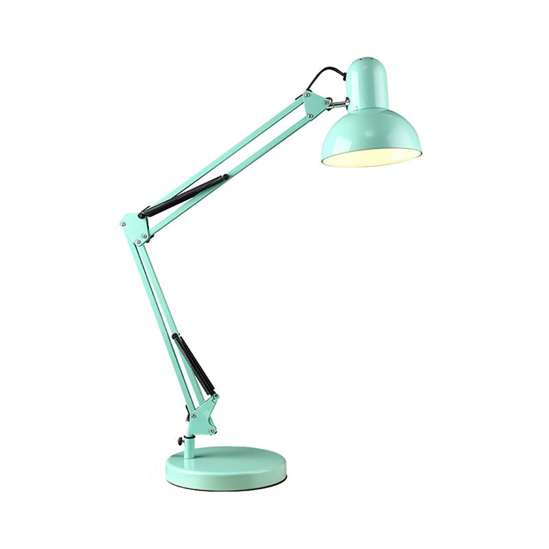 Dome Shade Task Desk Lamp Modernism Style Metall 1 Kopf Schlafzimmer Leselampe in Grün/Rot