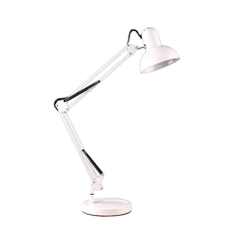 Dome Shade Task Desk Lamp Modernism Style Metall 1 Kopf Schlafzimmer Leselampe in Grün/Rot