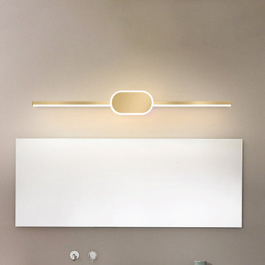 Frendorf | 16"/23.5"/31.5" W Lineares Wandlicht Einfacher Stil Metall LED Gold Wandmontierte Beleuchtungseinheit