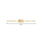 Frendorf | 16"/23.5"/31.5" W Lineares Wandlicht Einfacher Stil Metall LED Gold Wandmontierte Beleuchtungseinheit