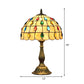 12"/8" breite Schalen-Schirm-Tischlampe mit Tropfen-Schmuck klassische Tiffany-Tischleuchte in Beige für Schlafzimmer