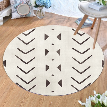Frendorf | Geometrischer und gestreifter Musterteppich Polyester moderner Teppich waschbar rutschfest haustierfreundlicher Teppich für das Wohnzimmer