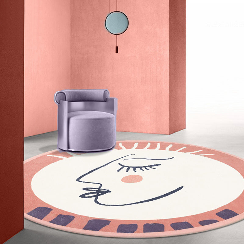 Frendorf | Karakter Tapijt Polyester Modern Tapijt Wasbaar Anti-Slip Huisdiervriendelijk Vloerkleed voor Woonkamer