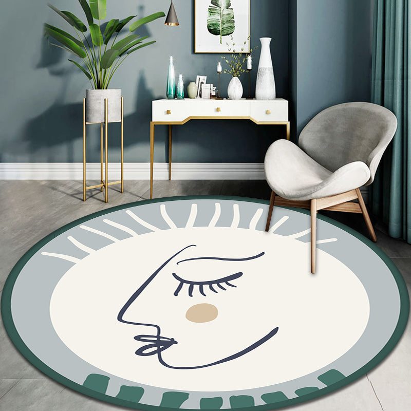 Frendorf | Karakter Tapijt Polyester Modern Tapijt Wasbaar Anti-Slip Huisdiervriendelijk Vloerkleed voor Woonkamer