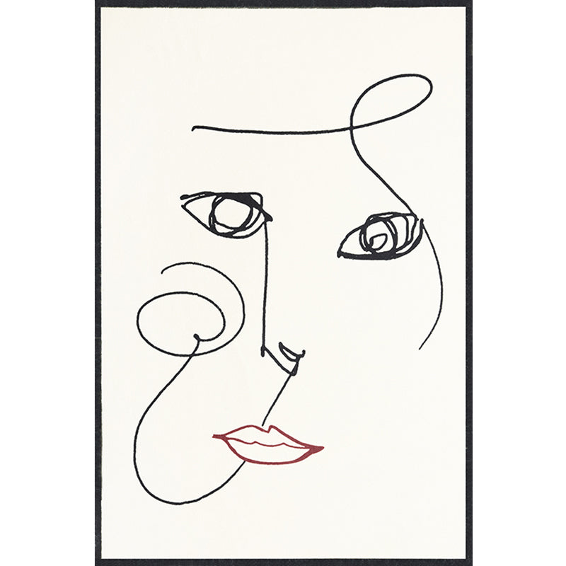 Frendorf | Beige Abstrakter Teppich Polyester Moderner Teppich Waschbar Rutschfest Haustierfreundlicher Bereichsteppich für das Wohnzimmer