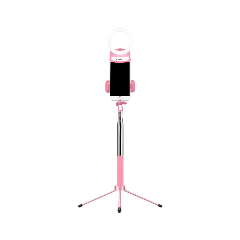 Ring Make-Up Lampe Zeitgenössisch Metall Handyhalter LED Fülllicht Flächenlicht in Pink