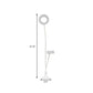 Frendorf | Metalen Ronde USB Spiegel Lamp Simpliciteit Zwart/Wit Afwerking Draagbare LED Vulfverlichting met Flexibele Arm