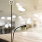 Frendorf | Metalen Ronde USB Spiegel Lamp Simpliciteit Zwart/Wit Afwerking Draagbare LED Vulfverlichting met Flexibele Arm