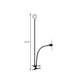 Frendorf | Metalen Ronde USB Spiegel Lamp Simpliciteit Zwart/Wit Afwerking Draagbare LED Vulfverlichting met Flexibele Arm