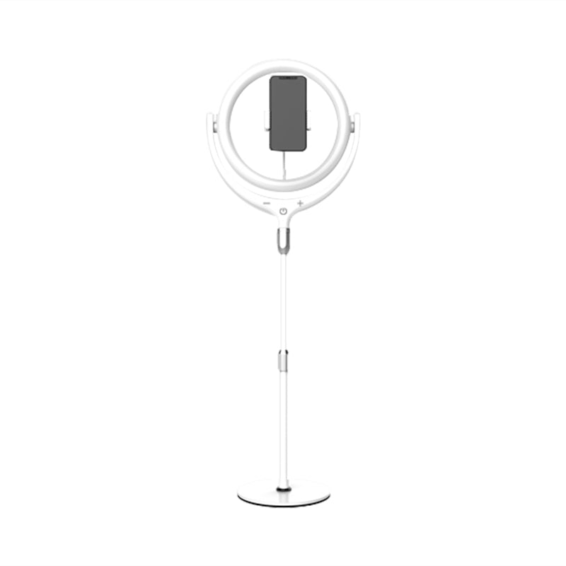 Frendorf | Moderne LED-Spiegel Lampe Schwarz/Weiß Rotierbarer Ring USB Live Fülllampe mit Metallschirm