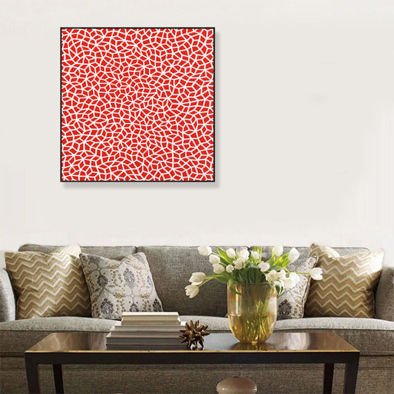Pop Art Nahtloses Muster Leinwand Helle Farbillustration Geometrische Wandkunst Druck