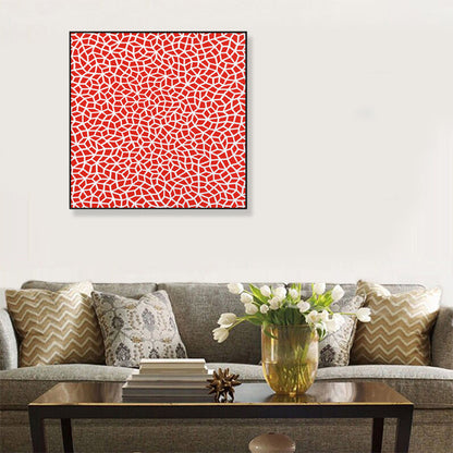 Pop Art Nahtloses Muster Leinwand Helle Farbillustration Geometrische Wandkunst Druck