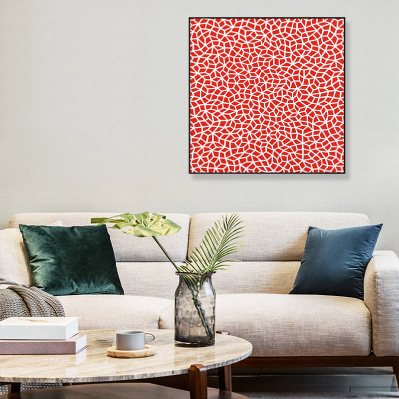 Pop Art Nahtloses Muster Leinwand Helle Farbillustration Geometrische Wandkunst Druck