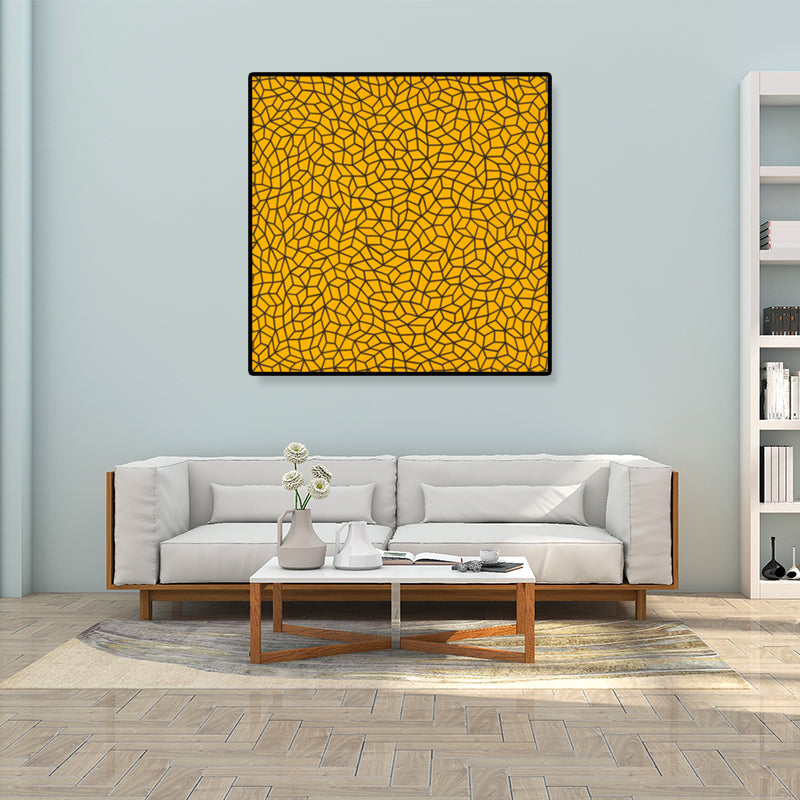 Pop Art Nahtloses Muster Leinwand Helle Farbillustration Geometrische Wandkunst Druck