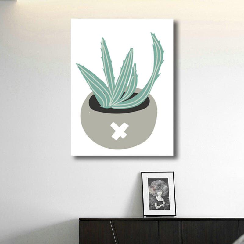 Frendorf | Bonsai Leinwand Wandkunst Nordisch Texturiertes Schlafzimmergemälde in Pastellfarbe, Mehrere Größen