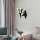 Frendorf | Gevederde Glas Kegel Wandlamp Studie Kamer 1 Kop Tiffany Stijlvolle Antieke Wandlamp in Groen