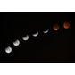Ganzes Astronomie Wandverkleidung Wandbild Modern Vollständige Mondfinsternis Wandkunst in Schwarz