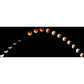 Ganzes Astronomie Wandverkleidung Wandbild Modern Vollständige Mondfinsternis Wandkunst in Schwarz