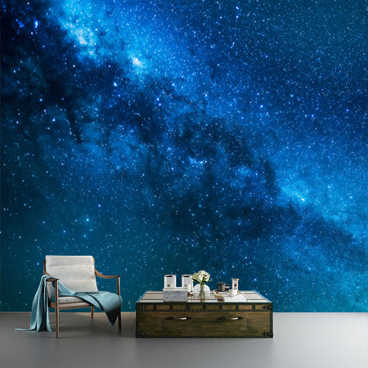 Großes Modernes Kunst Tapeten Mural Blau Entfernte Teile der Galaxie Wandverkleidung, Benutzerdefinierte Größe