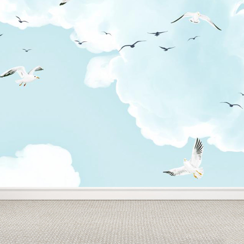 Giant Modern Mural Decal Weiche Farbe Himmel Landschaft Wanddekoration, Anpassbare Größe Verfügbar