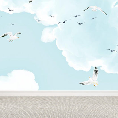 Giant Modern Mural Decal Weiche Farbe Himmel Landschaft Wanddekoration, Anpassbare Größe Verfügbar