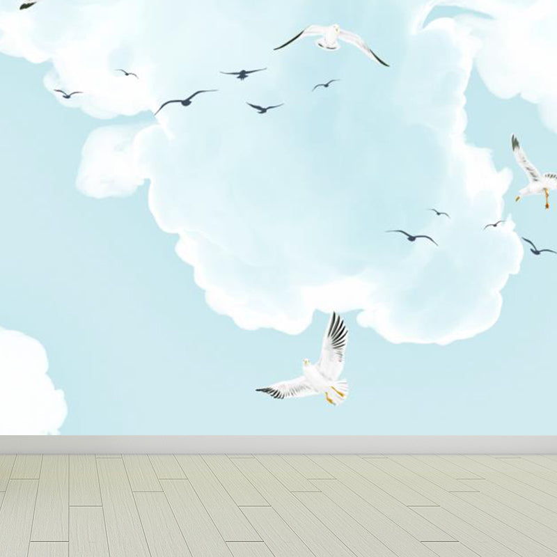 Giant Modern Mural Decal Weiche Farbe Himmel Landschaft Wanddekoration, Anpassbare Größe Verfügbar