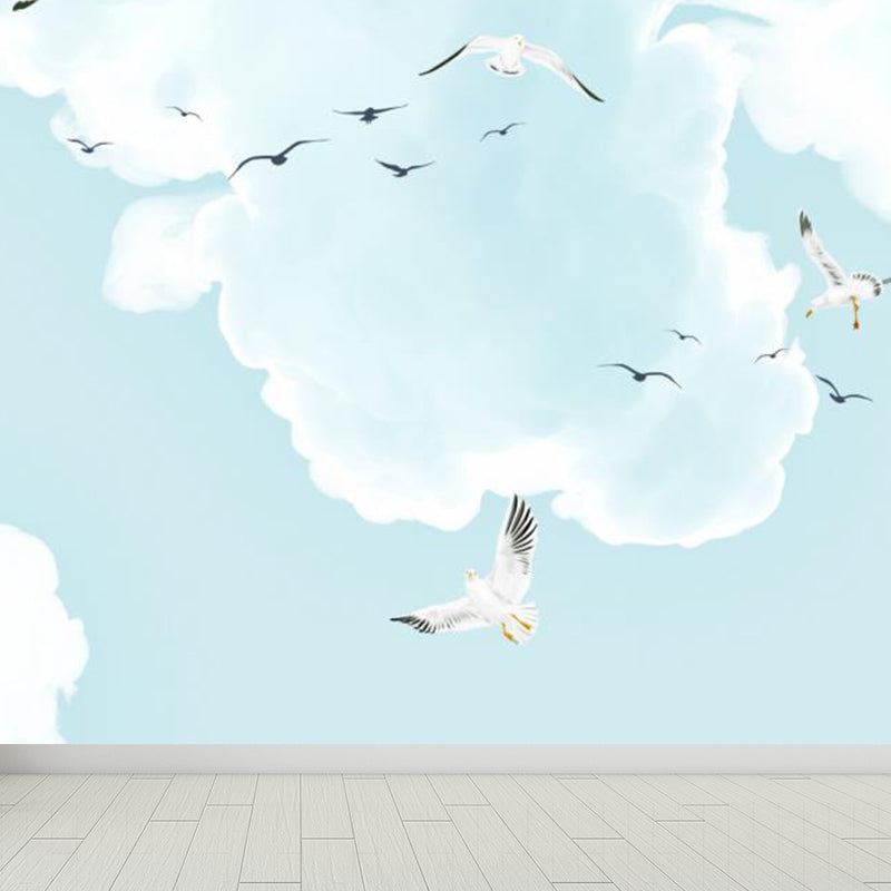 Giant Modern Mural Decal Weiche Farbe Himmel Landschaft Wanddekoration, Anpassbare Größe Verfügbar