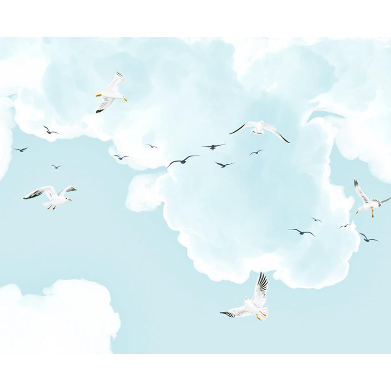 Giant Modern Mural Decal Weiche Farbe Himmel Landschaft Wanddekoration, Anpassbare Größe Verfügbar
