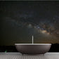 Galaxy View von Mountain Mural Modern Wasserdichtes Wandkunst für Zuhause, Maßanfertigung, Dunkelgrau-Schwarz