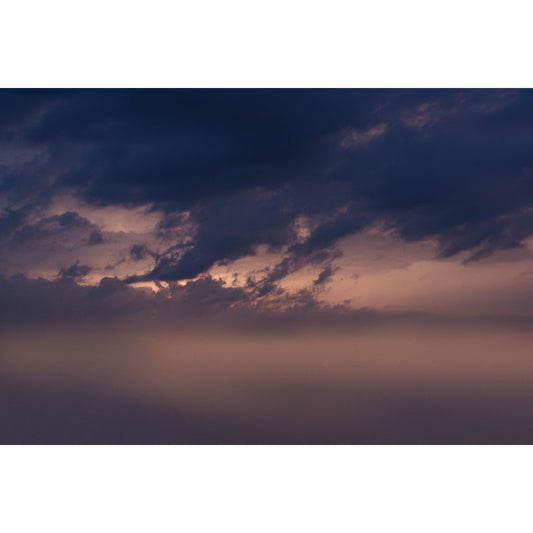 Ganzheitliches zeitgenössisches Wandgemälde Dunkelgrau-Gelb Nachtfall Sonnenschein durch Wolken Wandkunst, optionale Größe