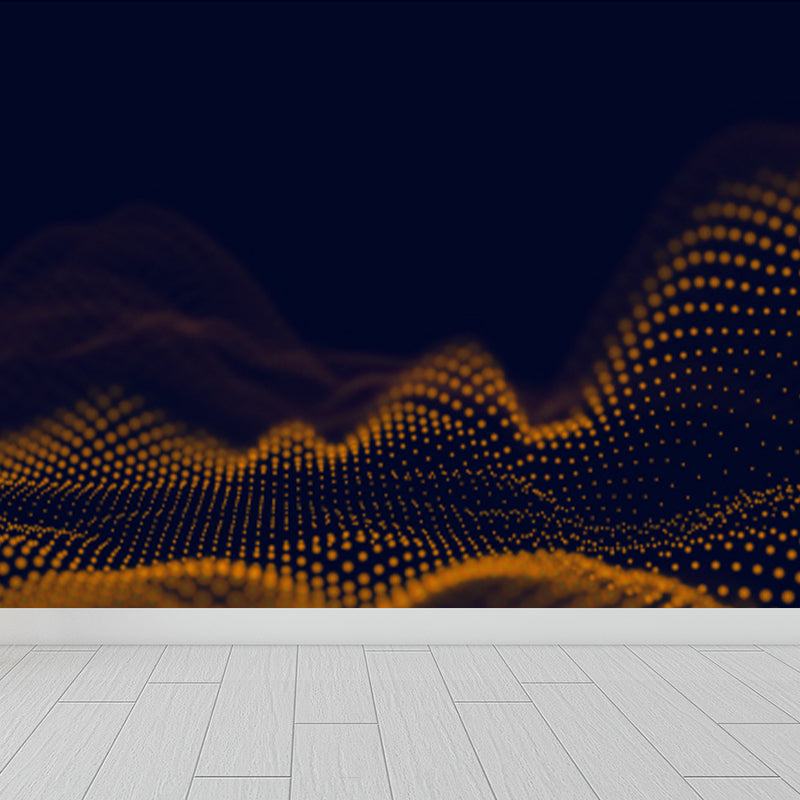 Futuristische abstrakte Grafik Wandmalerei für das Jungenzimmer individuell gestaltete Wandverkleidung in sanften Farben