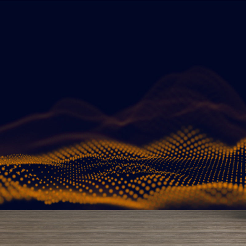 Futuristische abstrakte Grafik Wandmalerei für das Jungenzimmer individuell gestaltete Wandverkleidung in sanften Farben