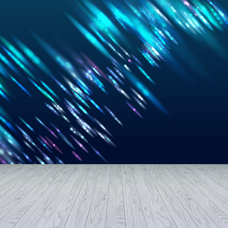 Futuristische abstrakte Grafik Wandmalerei für das Jungenzimmer individuell gestaltete Wandverkleidung in sanften Farben