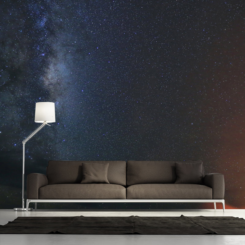 Frendorf | Asteroid Galaxy Muurmuur Decal Hedendaagse Niet-Geweven Stoffen Wandkunst in Zwart