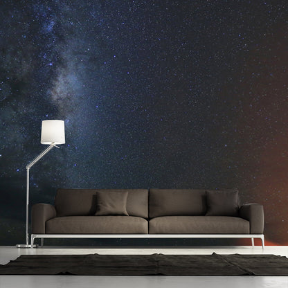 Frendorf | Asteroid Galaxy Muurmuur Decal Hedendaagse Niet-Geweven Stoffen Wandkunst in Zwart