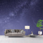 Frendorf | Paarse Sprankelende Sterren Muur Decal Nacht Hemel Scene Moderne Wasbare Muurdecoratie