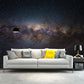 Galaxy Glänzende Sterne Tapete Mural Modern Vliesstoff Wandkunst in Blau-Violett