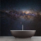 Galaxy Glänzende Sterne Tapete Mural Modern Vliesstoff Wandkunst in Blau-Violett