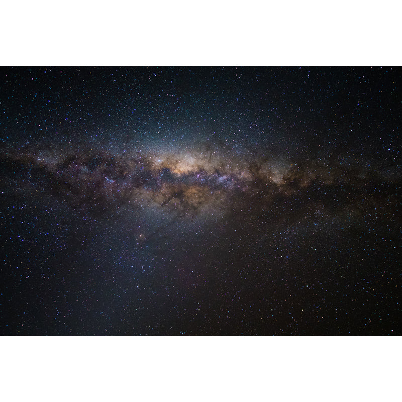Galaxy Glänzende Sterne Tapete Mural Modern Vliesstoff Wandkunst in Blau-Violett
