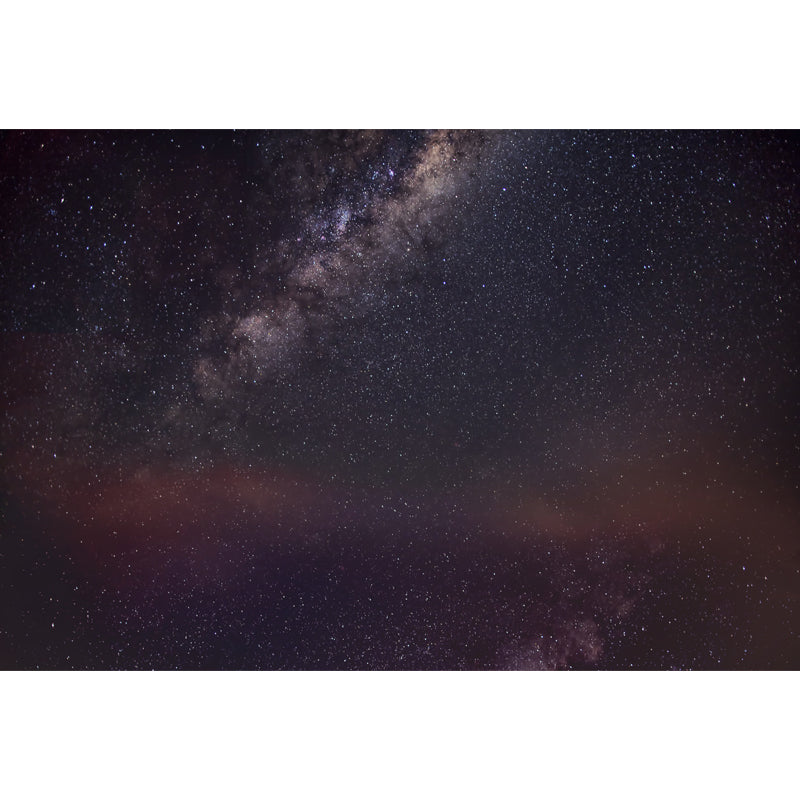 Galaxy Glänzende Sterne Tapete Mural Modern Vliesstoff Wandkunst in Blau-Violett