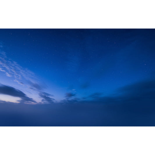 Blaue zeitgenössische Wandtattoos in voller Größe Wolken- und Sternenhimmel-Wanddekoration für das Schlafzimmer