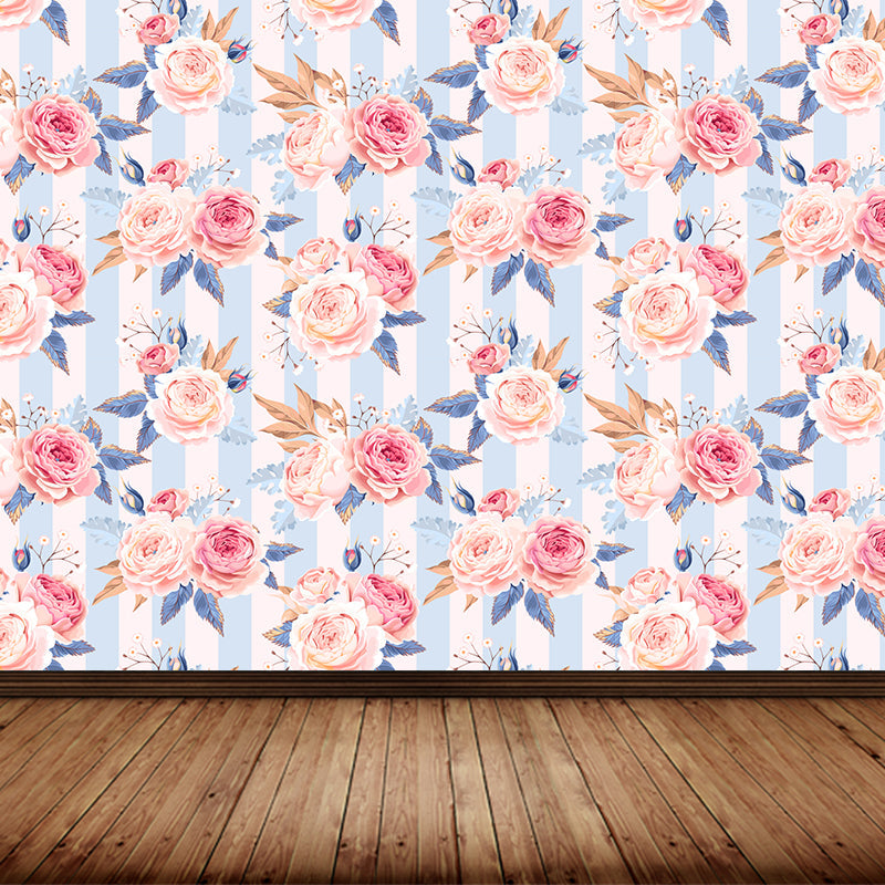 Frendorf | Stijlvolle Rozenbloesem Wandbehang Muurkunst Pastel Kleur Bloemen Wandbedekking voor Slaapkamer