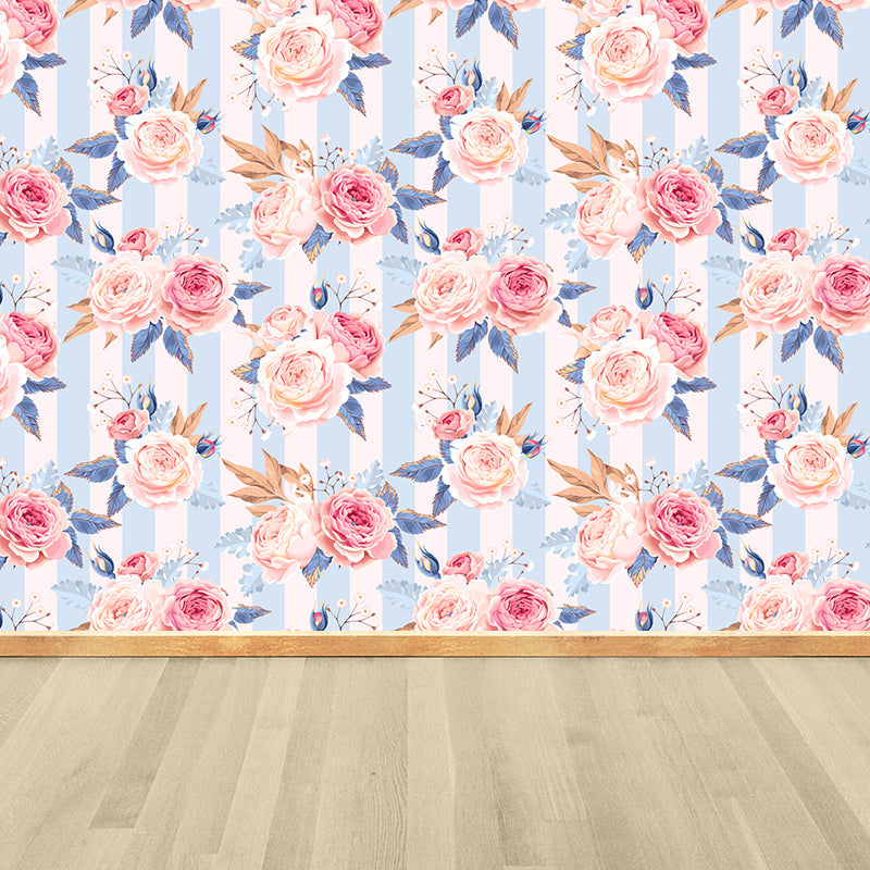 Frendorf | Stijlvolle Rozenbloesem Wandbehang Muurkunst Pastel Kleur Bloemen Wandbedekking voor Slaapkamer
