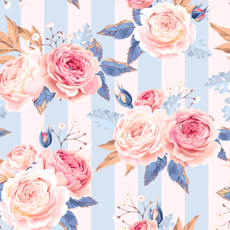 Frendorf | Stijlvolle Rozenbloesem Wandbehang Muurkunst Pastel Kleur Bloemen Wandbedekking voor Slaapkamer