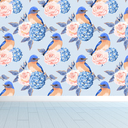 Frendorf | Stijlvolle Rozenbloesem Wandbehang Muurkunst Pastel Kleur Bloemen Wandbedekking voor Slaapkamer