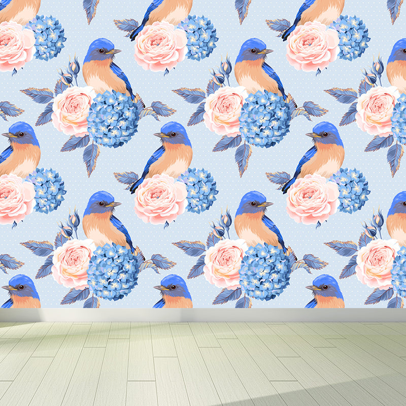 Frendorf | Stijlvolle Rozenbloesem Wandbehang Muurkunst Pastel Kleur Bloemen Wandbedekking voor Slaapkamer
