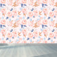 Ganzrose Wandverkleidung Wandbild Wohnzimmer Blumen Wandkunst in sanften Farben für Dekoration