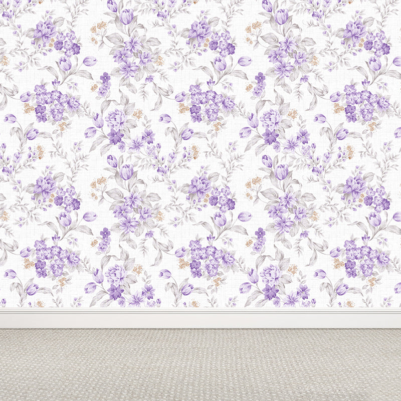 Wasserfeste Blumen Wandtattoo Anpassbare Moderne Wandverkleidung für Hausinterieur