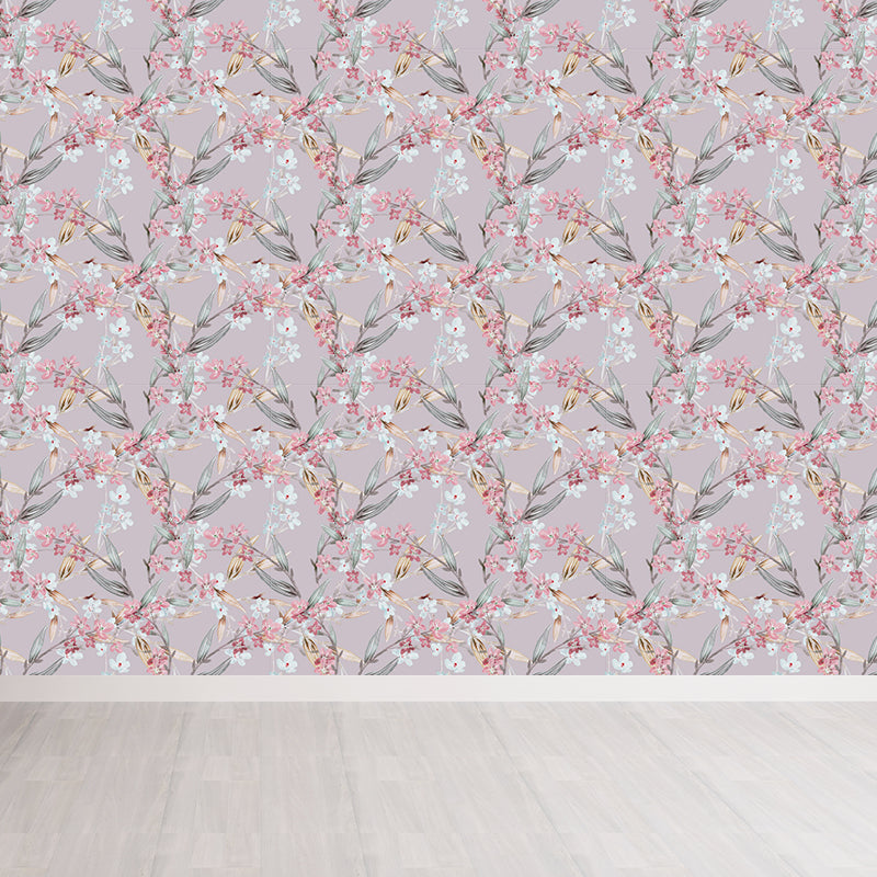 Wasserfeste Blumen Wandtattoo Anpassbare Moderne Wandverkleidung für Hausinterieur